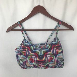 Earthbound Yoga Athletic Wear Colorful Bra - M